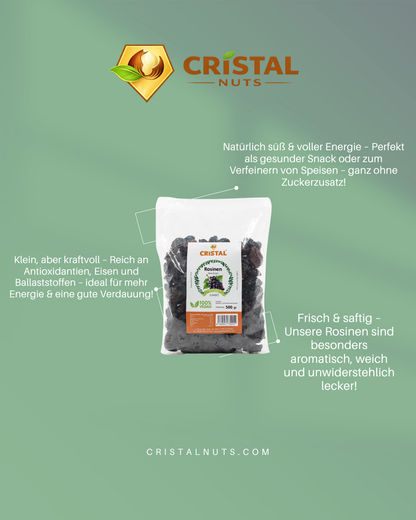 500g Rosinen  – Premiumqualität, ohne künstliche Zusätze